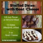 Stuffed Dates with Goat Cheese
